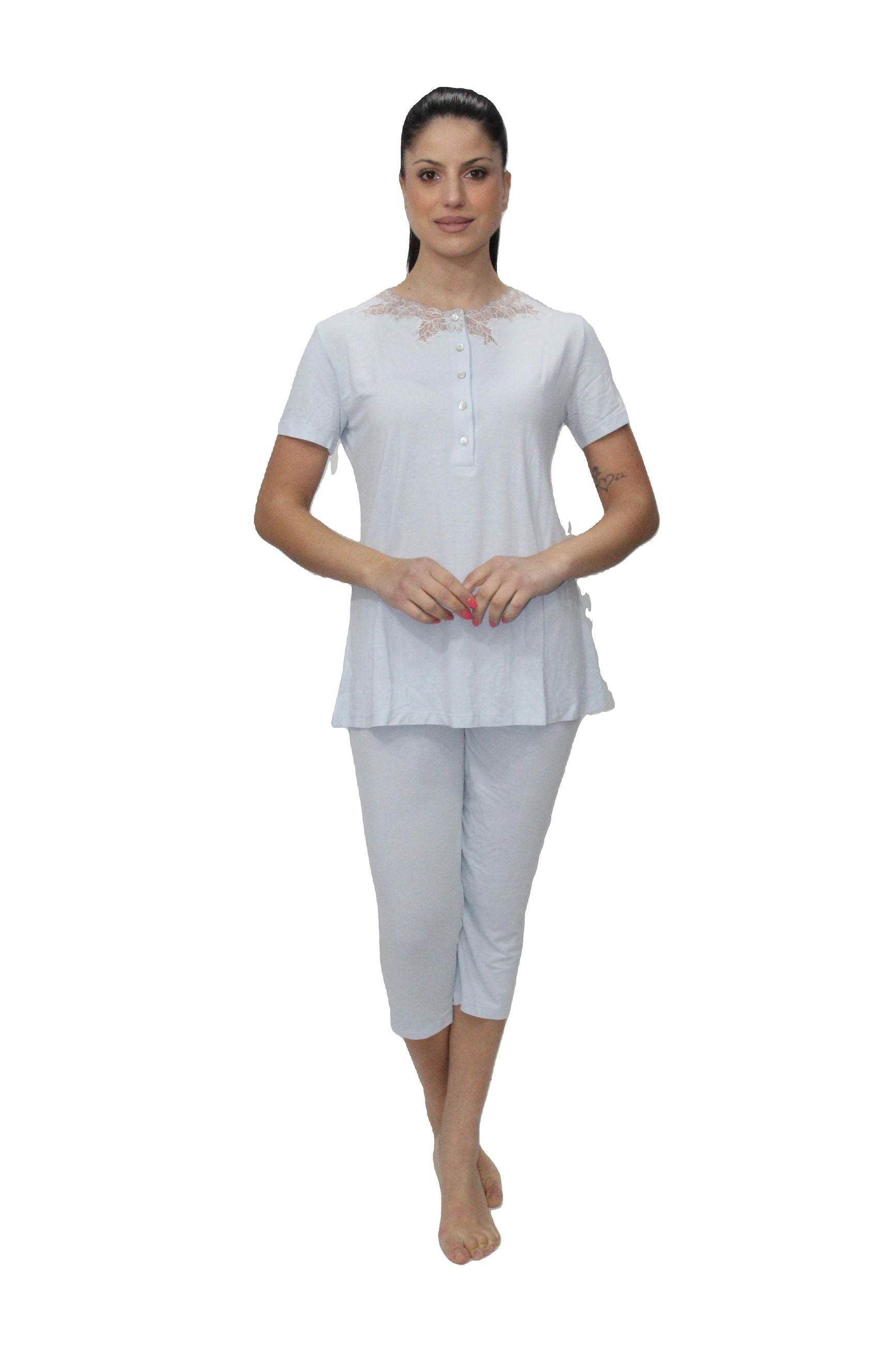 Pigiama corto Donna E2408 Fida - evabiancheria